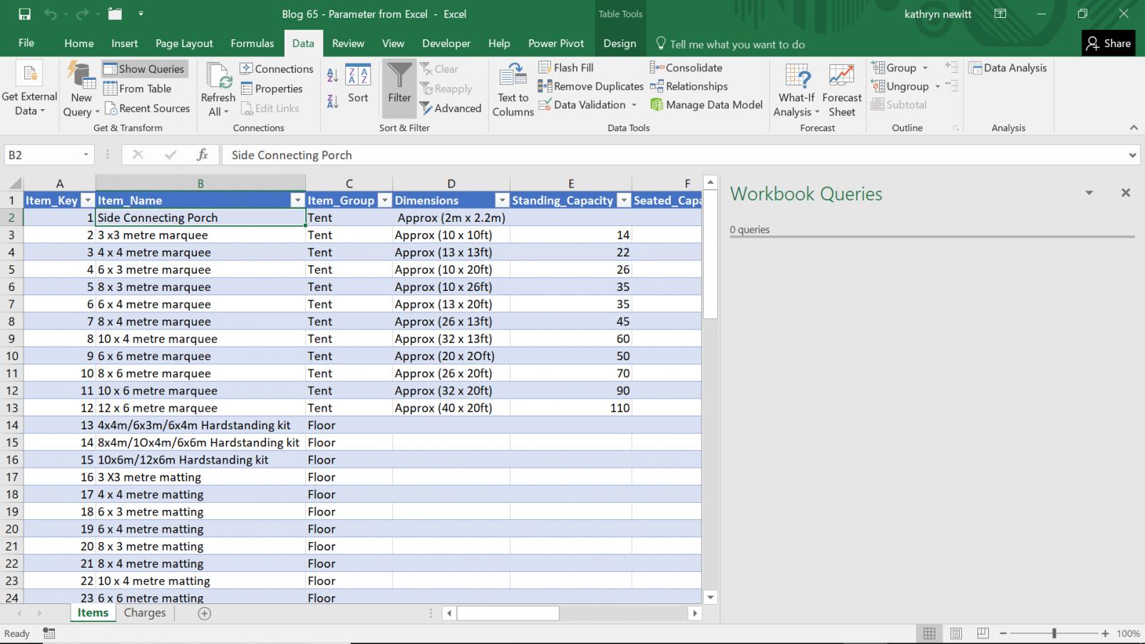 Power Query: Passing (Reference to) Excel Parameters
